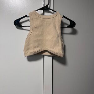 White Fox Boutique Beige Crop Top